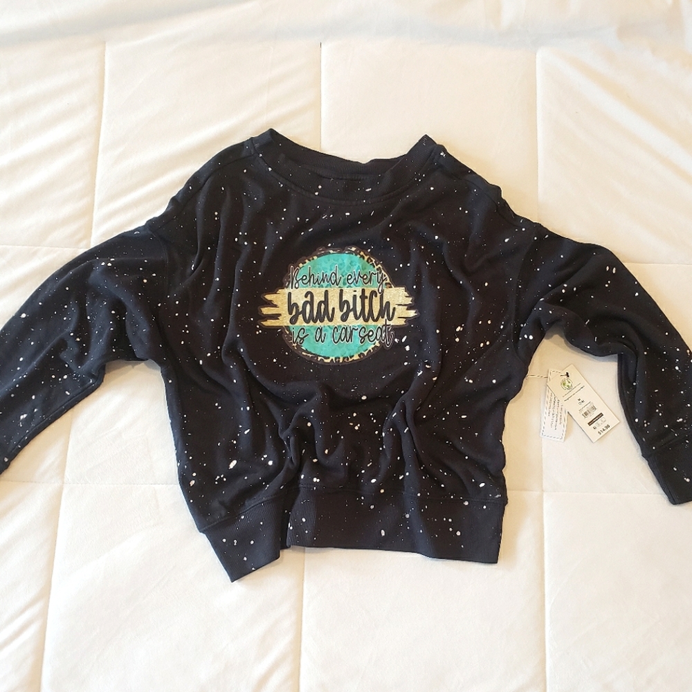 Distressed MOM sweatshirt